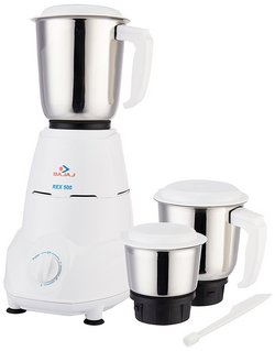 Bajaj-Rex-500-Watt-Mixer-Grinder-with-3-Jars-White